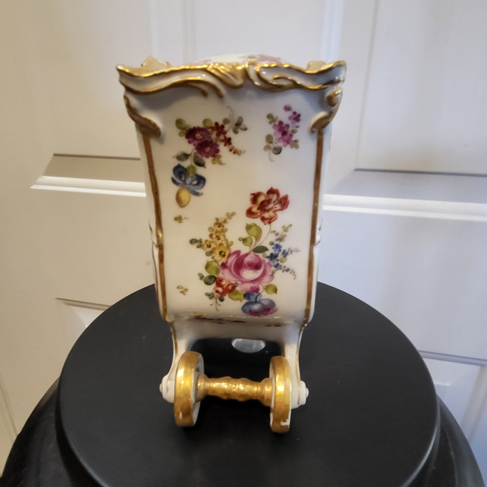 Bourdois & Bloch Antique Porcelain Lady in a Sedan Chair 7" - Picture 4 of 12